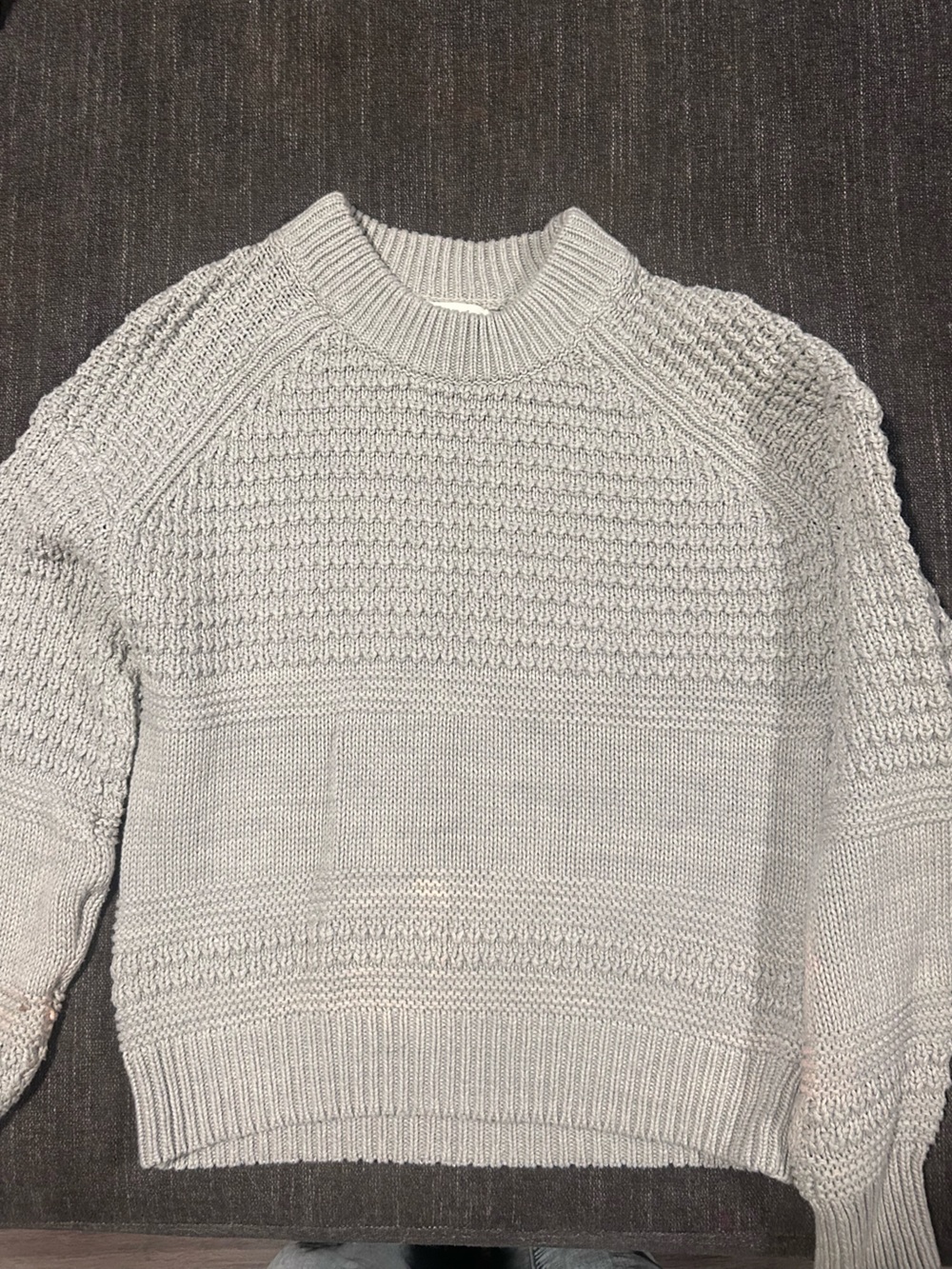 Universal Thread Cream Textured Crewneck Sweater